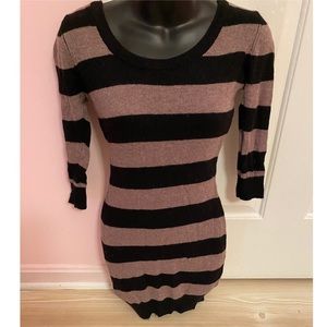 Charlotte Russe striped sweater dress size medium